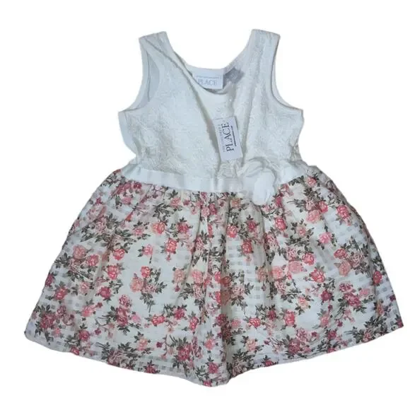 NWT Children's Place Lace and Floral‎ Dress