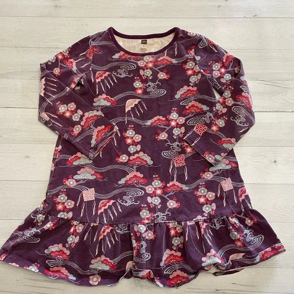 Tea collection girls long sleeve dress size‎ 6