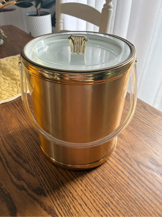 Georges Briard Goldtone 9” Ice Bucket
