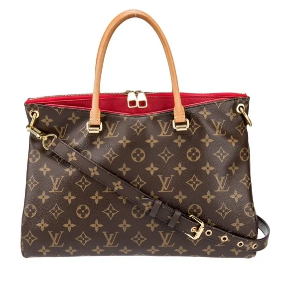 LOUIS VUITTON PALLAS MONOGRAM MM TOP HANDLE BAG