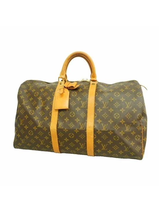 Louis Vuitton Boston Bag Monogram Keepall 50 Brown
