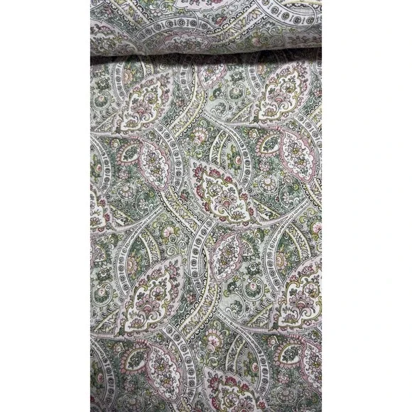 Ralph Lauren Paisley Sheet Set King Sage Floral Shabby Chic 100% Cotton Bahrain