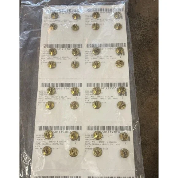 Pack Of 20 - US Navy Seaman Grade Breast & Collar Insignias - Silver Tone - New