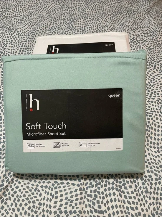 Soft Touch Microfiber Sheet Set - Mint (Queen)