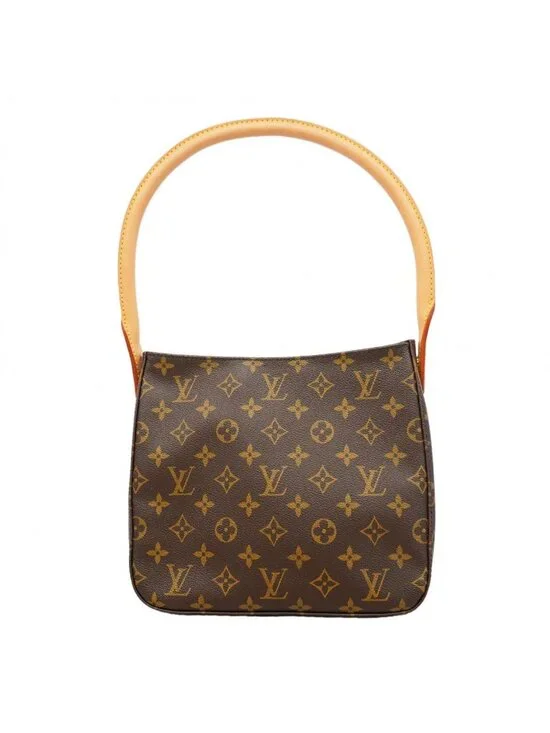 Louis Vuitton Shoulder Bag Monogram Looping MM Brown