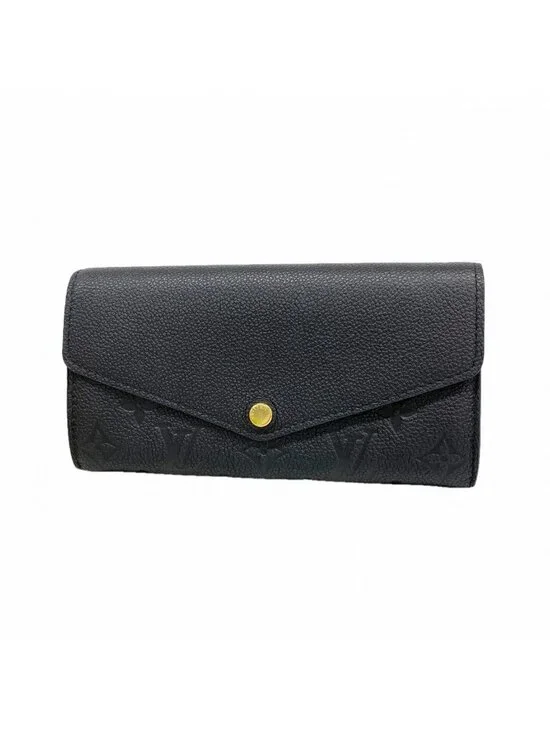 Louis Vuitton Wallet Monogram Empreinte Portefeuille Sarah Noir