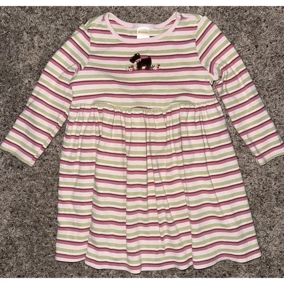 Gymboree‎ 5 Girls Dress Dog Puppy Striped Spring Play