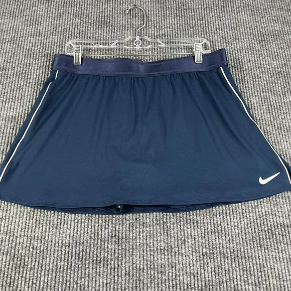 Nike Court Skort Womens XL Extra Large Blue Dri Fit Lined Tennis Pickleball Gym