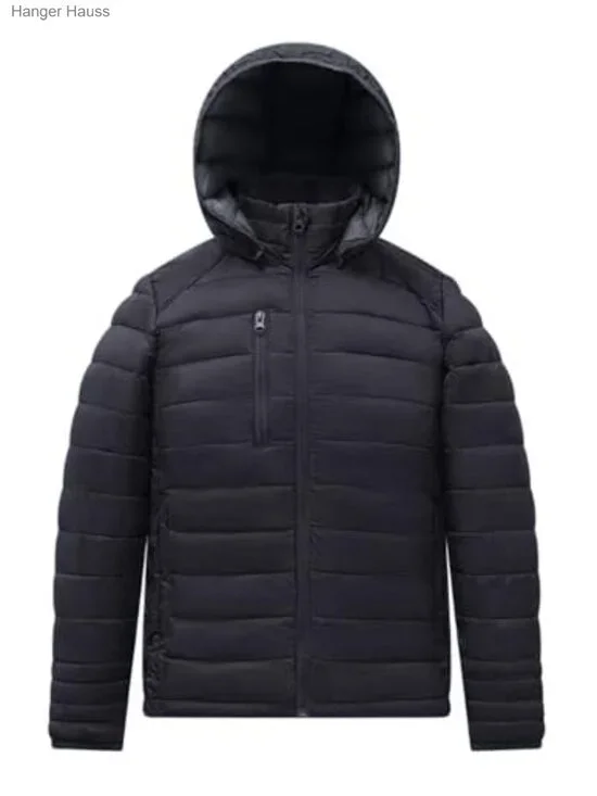 Kids Puffer Jacket Waterproof Synthetic Down Zip-Off Hood