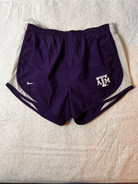 Nike Women’s Purple Athletic Running Shorts with White ACCENT SIZE SMALL