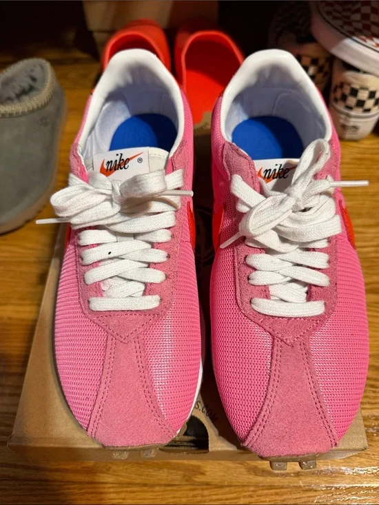 Nike Women's Pink Running Sneakers with White Laces