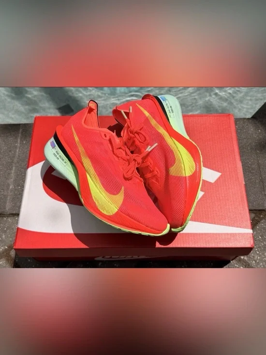 WMNS NIKE ZOOMX VAPORFLY NEXT% 4 BRIGHT CRIMSON RED MINT HF6412-600 SZ 5.5