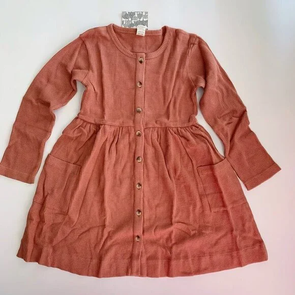 NWT Kate Quinn Organics Girl Thermal Dress 6 years