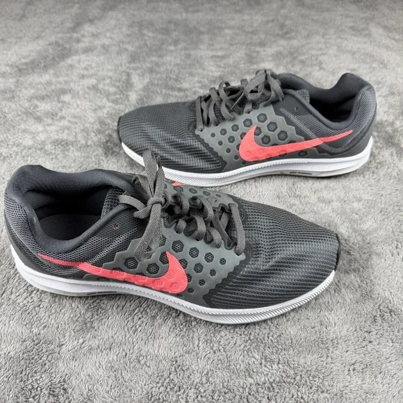 Nike Downshifter 7 Lava Running Shoes 852466-001‎ Womens 10 Gray Pink