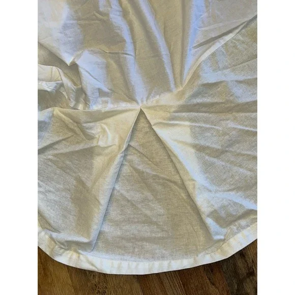 Cream Pottery Barn Bedskirt Linen King - 14