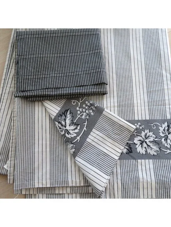 Vintage Martha Stewart Everyday Full Flat Sheet Standard Pillowcase Set Striped