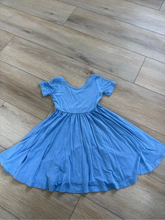 Kyte BABY Light Blue Short Sleeve Twirl Dress for Kids