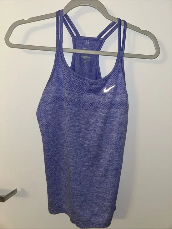 Nike Purple Double-Strap Racerback Tank