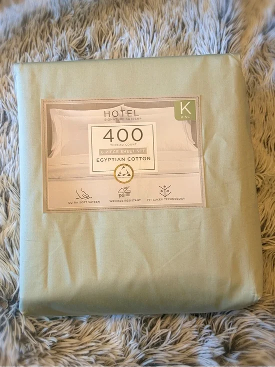 Hotel Signature Sateen King Size Flat Sheet Only