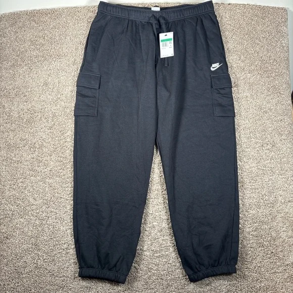 Nike‎ Womens Phoenix Fleece Cargo Sweatpants Black DQ5196-010 XL New