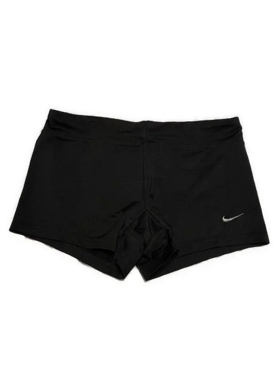 Nike Dri-FIT Solid Black Compression Training Running Shorts Women’s Medium