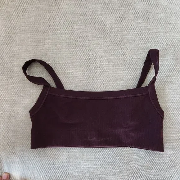 Nike SKIMS Small Currant Vintage Seamless Cami Bra NWT