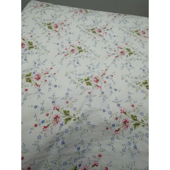 Lauren Ralph Lauren Porcelain Maisy King Sheets Flat Fitted Floral Cotton