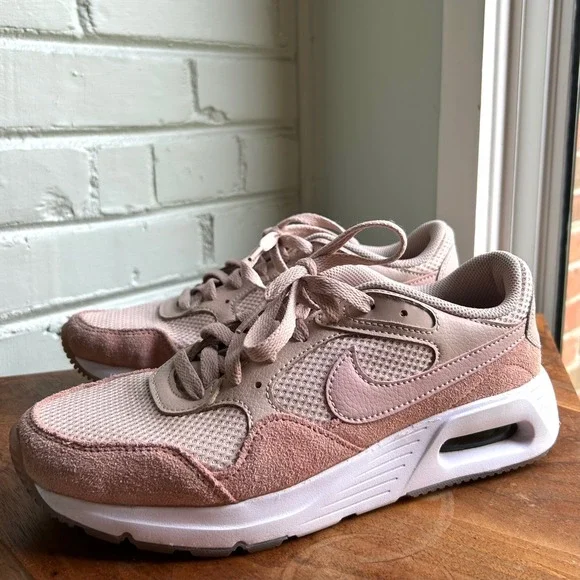 Nike Women's Air Max SC Athletic Sneakers Fossil Stone Pink 8.5 Casual Comfort