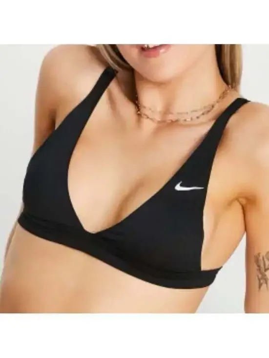 Nike Black Women's Swim Essential Bralette Bikini Top  size M