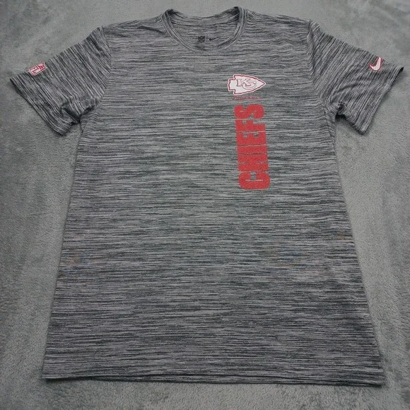 Kansas City‎ Chiefs Shirt Womens Medium Gray Nike NFL Football