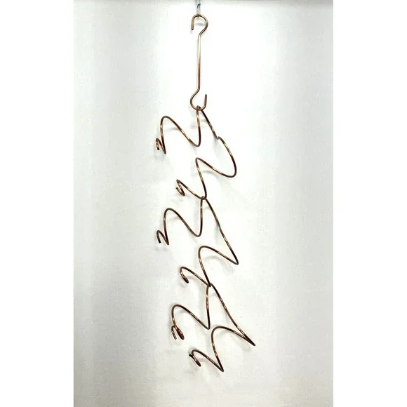 Oenophilia Hanging 6 Wine Bottle Holder Rack Copper‎ Metal Climbing Tendril