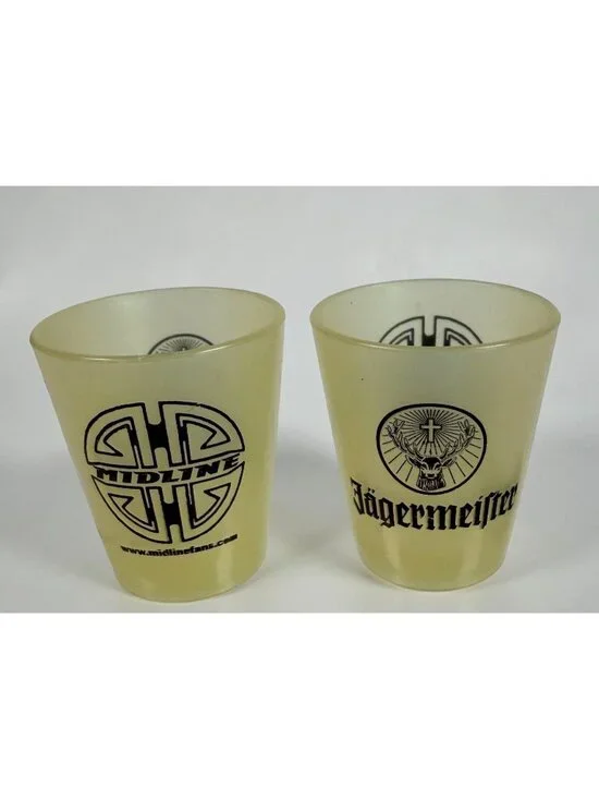 Jagermeister Shot Glass Set Midline Idaho Indie Hard Rock Band Promo Plastic