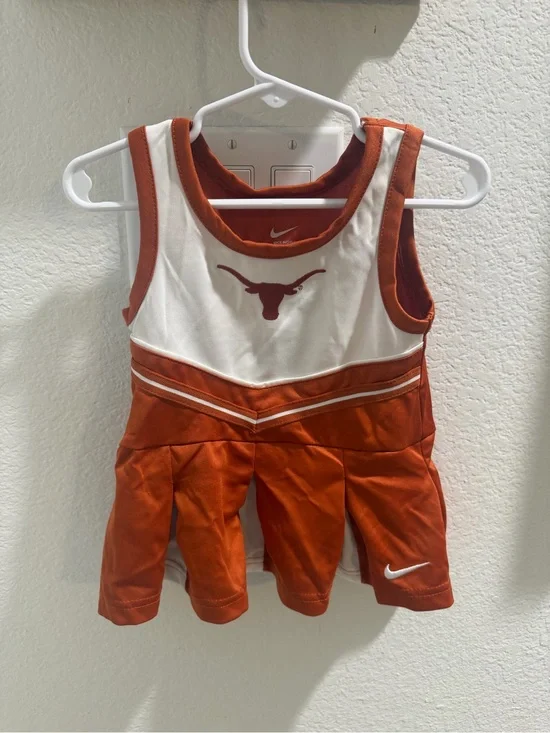 Nike Baby Cheer Dress - Orange & White Longhorn Design