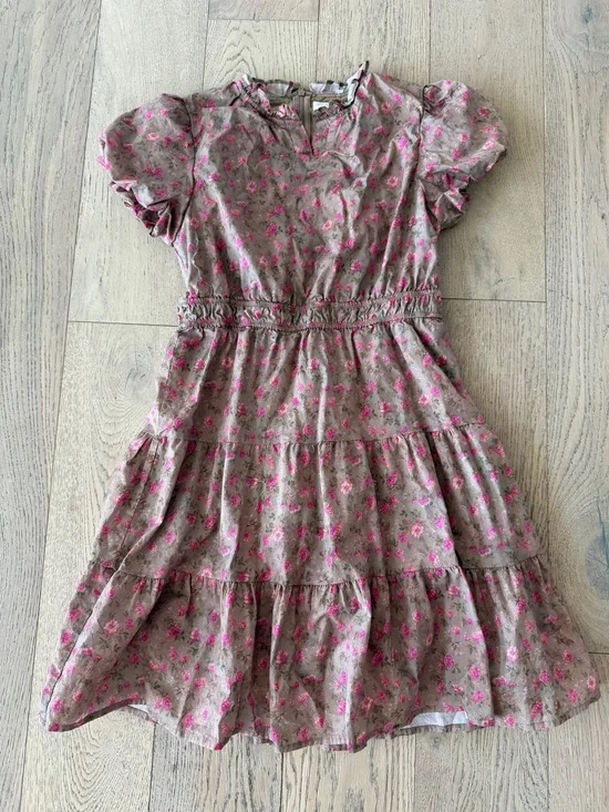 Shop the Mint Girls Dress Floral Beige Size 14/16
