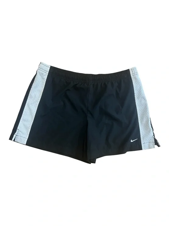 Nike Running Shorts with Mesh Panels Black & White Size M Women