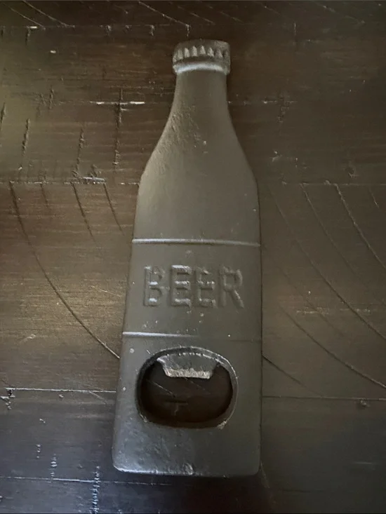 Vintage Cast Iron Beer Bottle Bottle Opener - Great fir the Beer Lover!