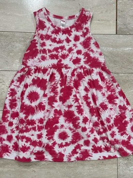 Girls Pink Tie Dye Sundress 4T