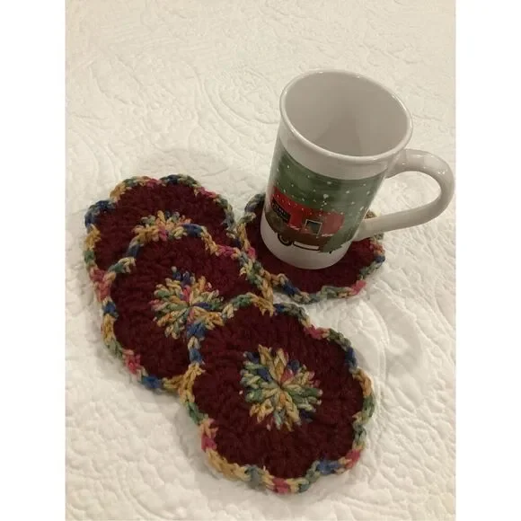 Crochet Coaster Set 4 Piece