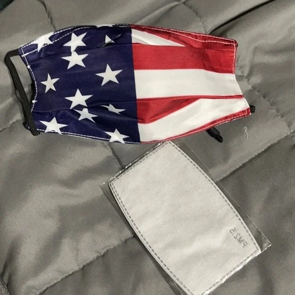 New American flag face mask