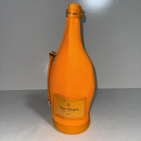 Veuve Clicquot Ice Jacket Champagne Bottle Cooler Bag Orange Neoprene Insulated