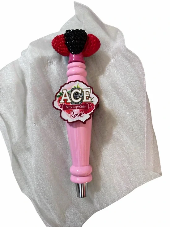 ACE Berry Rosé Craft Cider Beer Tap Handle Figural Berries New in Box