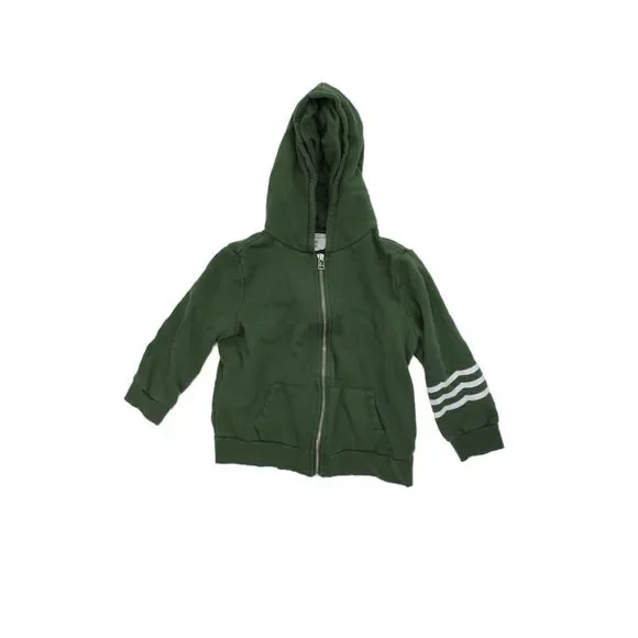 SOL ANGELES Boys Cotton Full Zipped Long Sleeve Jacket Green Size 8