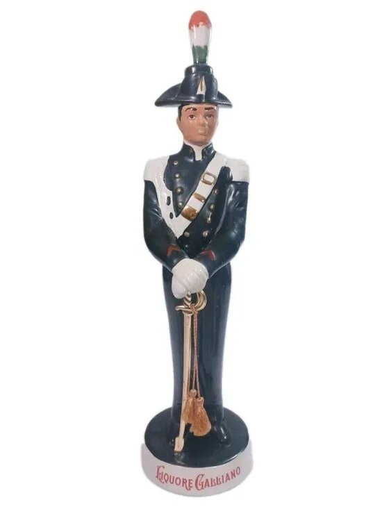 Vintage Ceramic Liquore Galliano Decanter Italian Soldier Coronetti Cunardo 19”