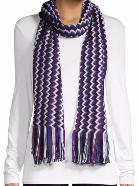 NWT~MISSONI~Zigzag Scarf, Multi