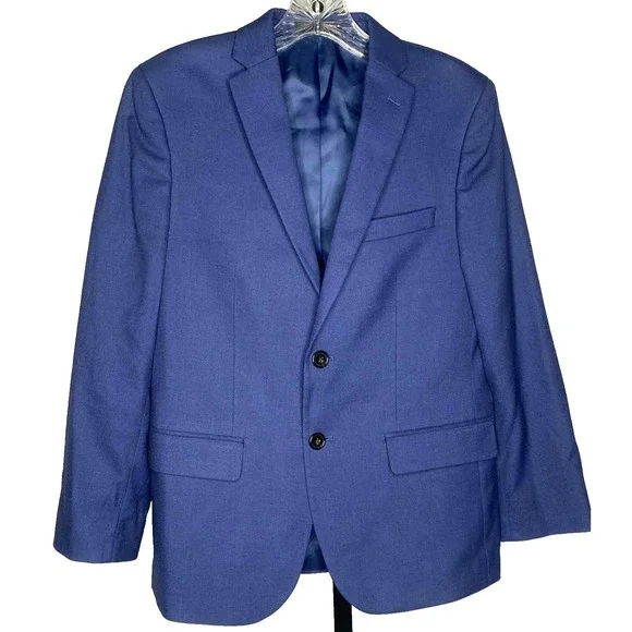 Lauren Ralph Lauren Boy's Navy Blazer Jacket Black Label Fully Lined Size 16R
