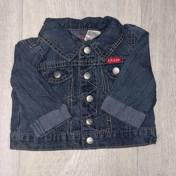 263. Guess Dark Blue Jean Jacket for Baby Size 0-3 Months