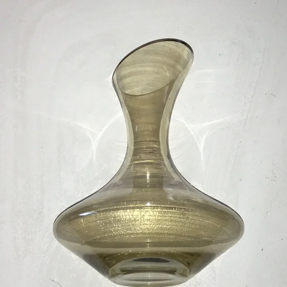 Ships Wine Decanter Slant Top W/ Round Bottom Champagne Crystal Decanter