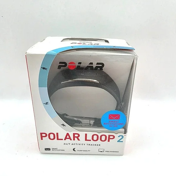 Polar Loop 2 Activity Tracker Smoky Black Smart Bracelet Waterproof
