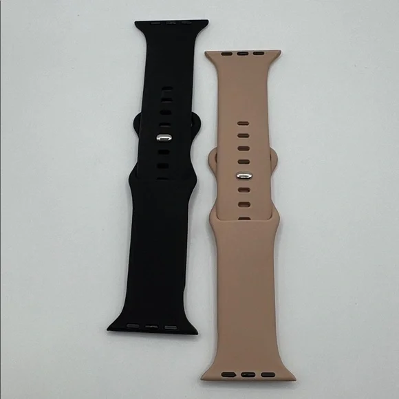 🦜 Silicone Watch Bands — Set of 2 Compatible with Apple Watch