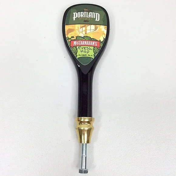 Portland Brewing MacTarnahan's Fresh Hop‎ Ambr Ale Tap Handle Oregon 9.5